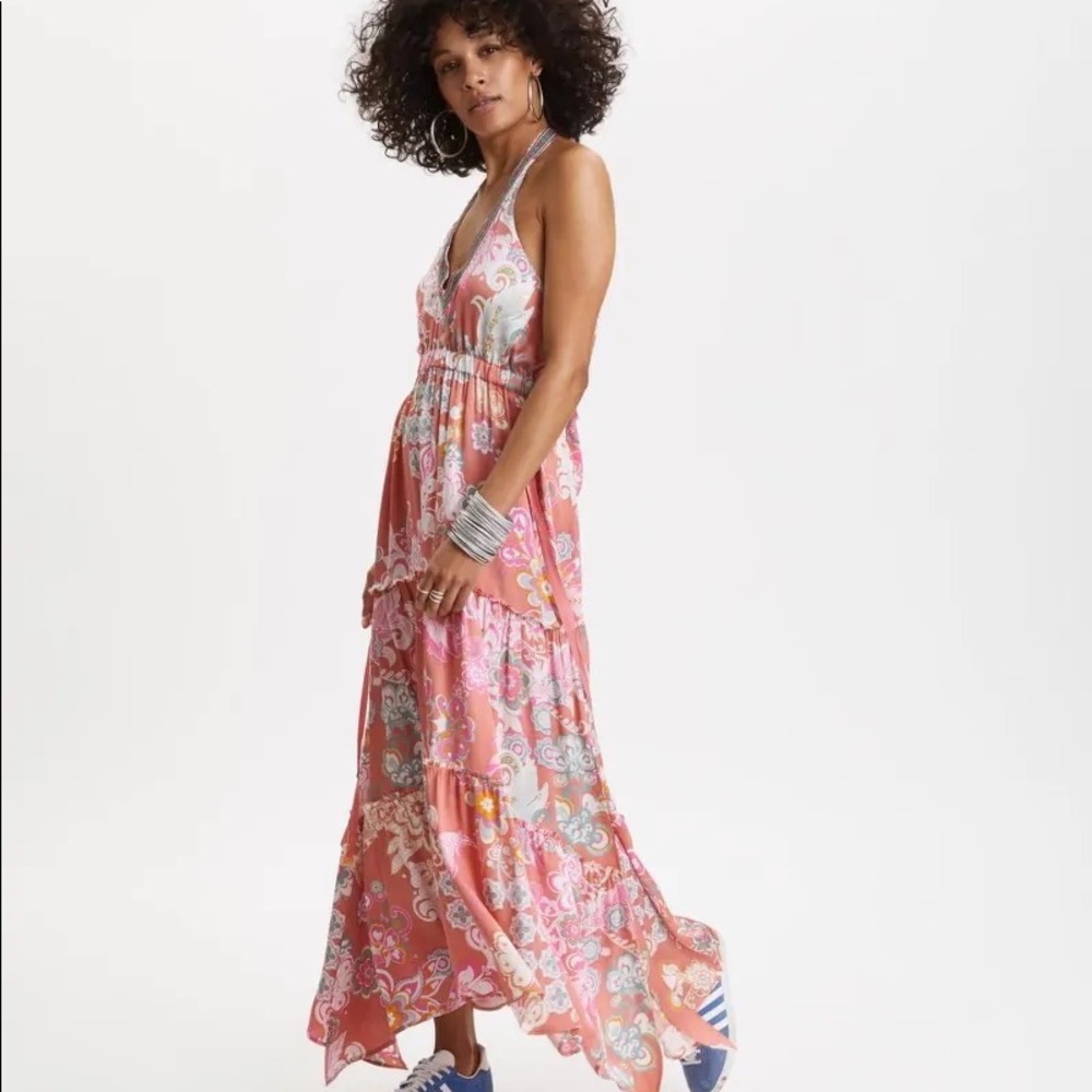 NWT ODD MOLLY WONDERLAND HALTER NECK DRESS